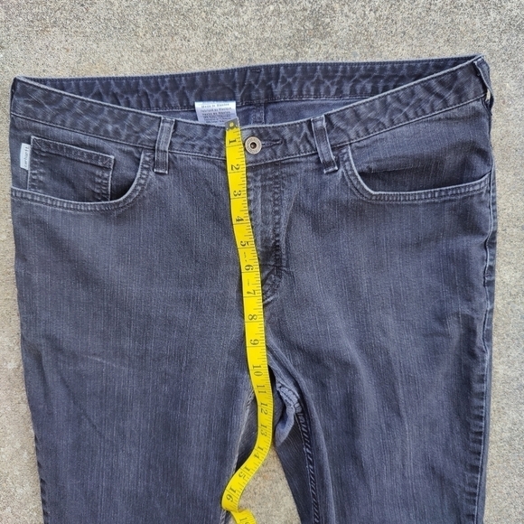 Carhartt Womens Jeans Black Stretch Original Fit Straight Leg Denim Pants Sz 16 - Picture 5 of 11